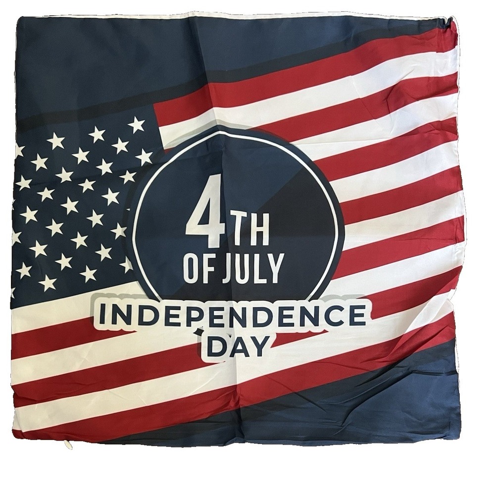 4Th of July Pillow Covers 18X18 Inch,Set of 4 Patriotic Red White Blue Summer - Picture 3 of 5